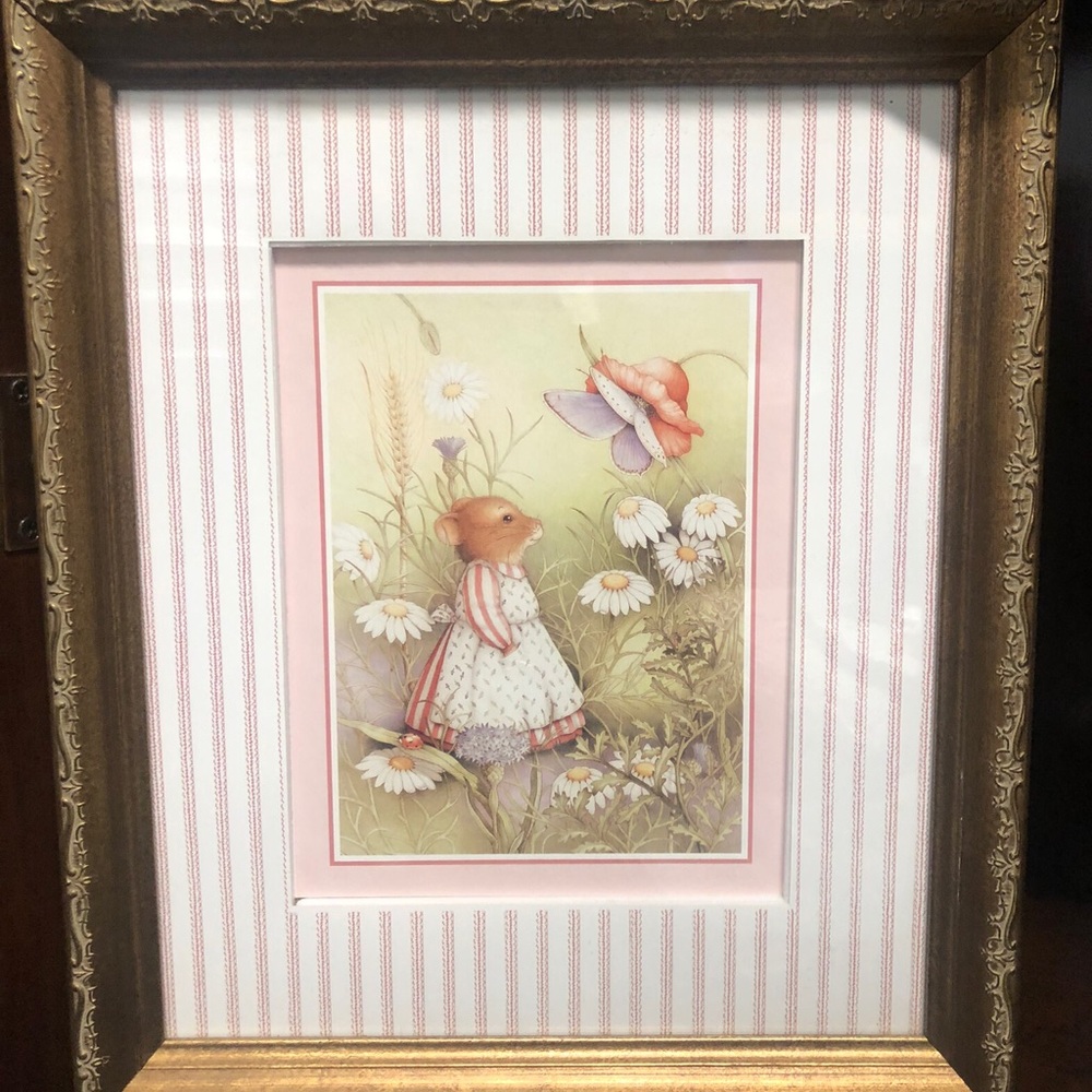 Darling Set Of Four Country Mouse Prints, by Artist Caroline Formby